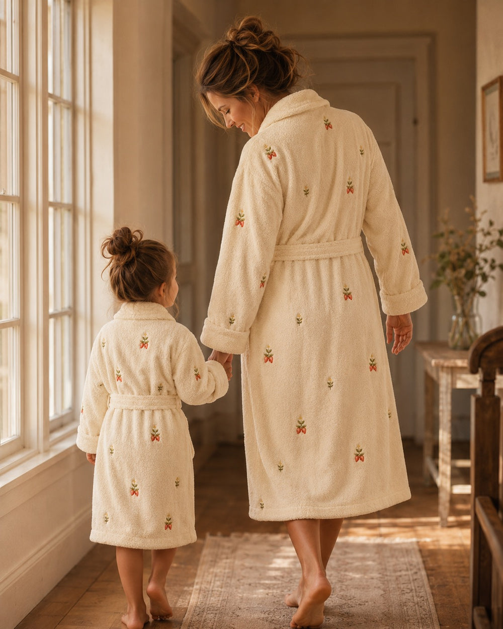 Strawberry Bunny Mommy & Me Robe Set – Buttercream