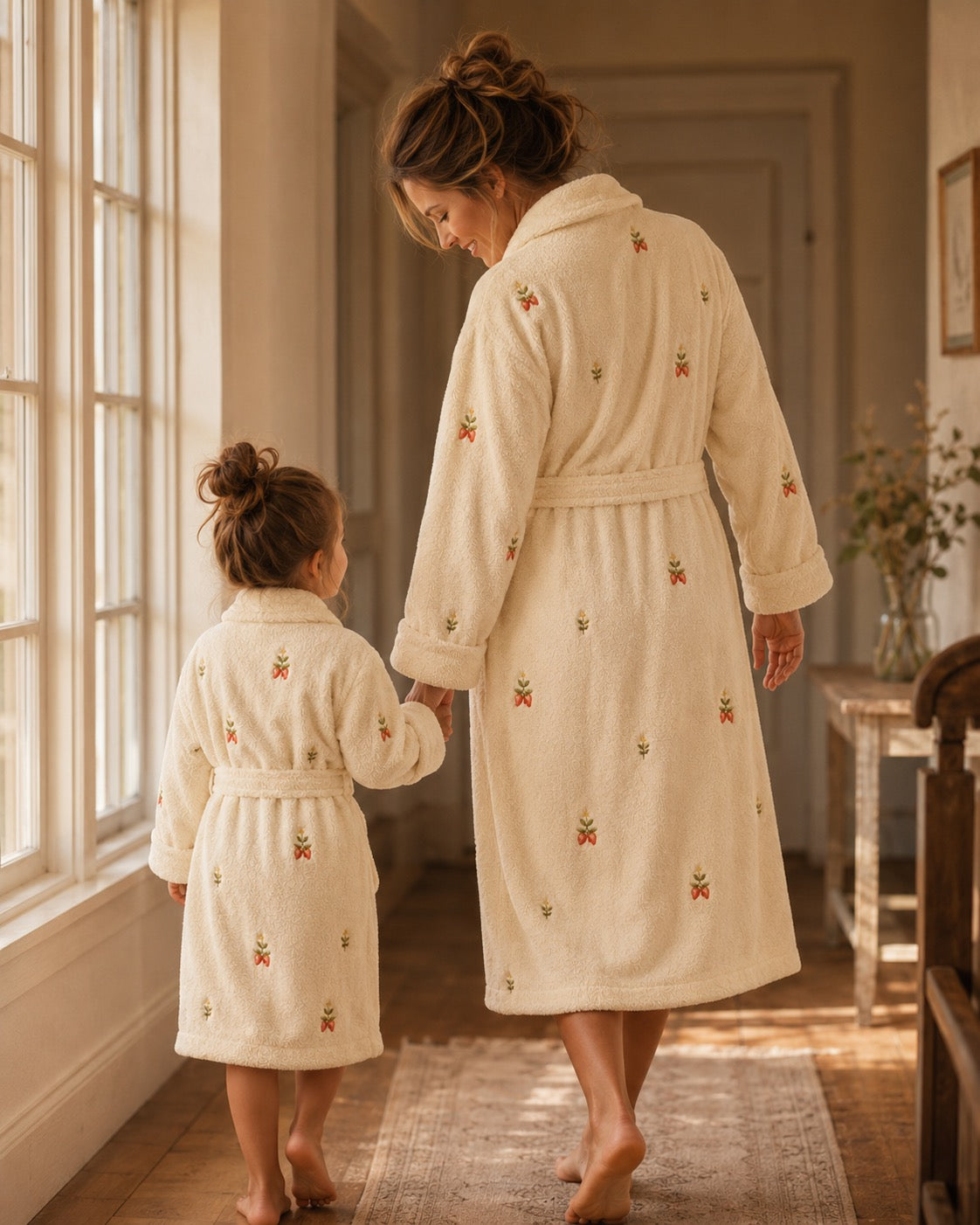 Strawberry Bunny Mommy & Me Robe Set – Buttercream