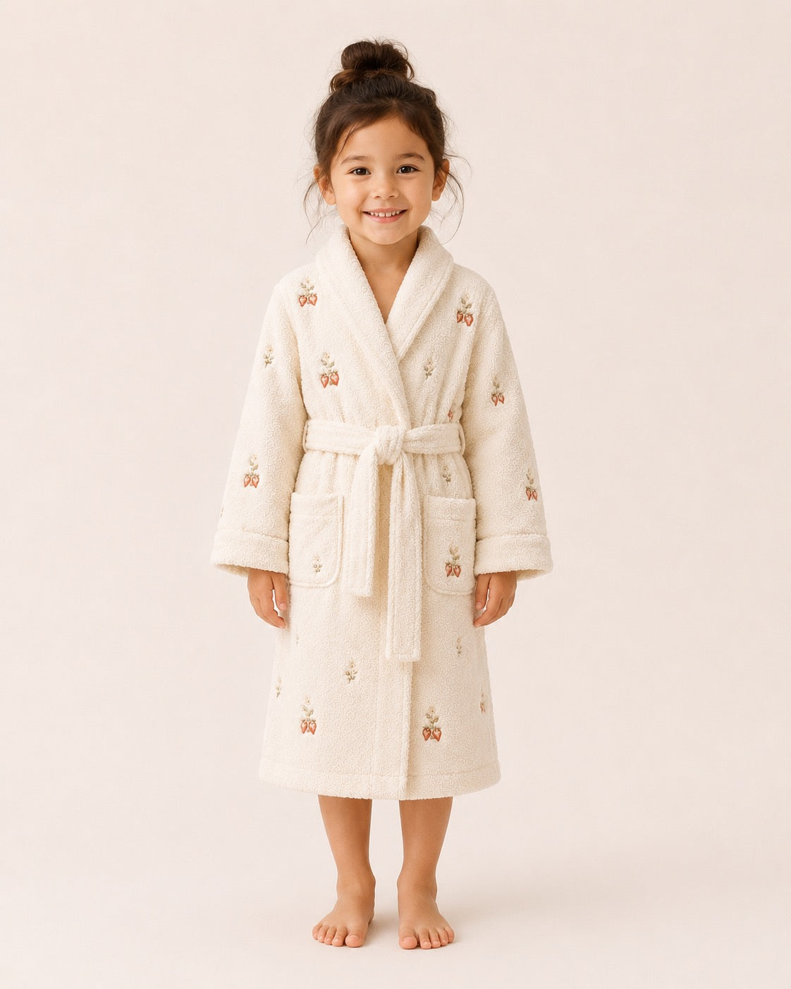 Strawberry Bunny Mommy &amp; Me Robe Set – Soft Oat